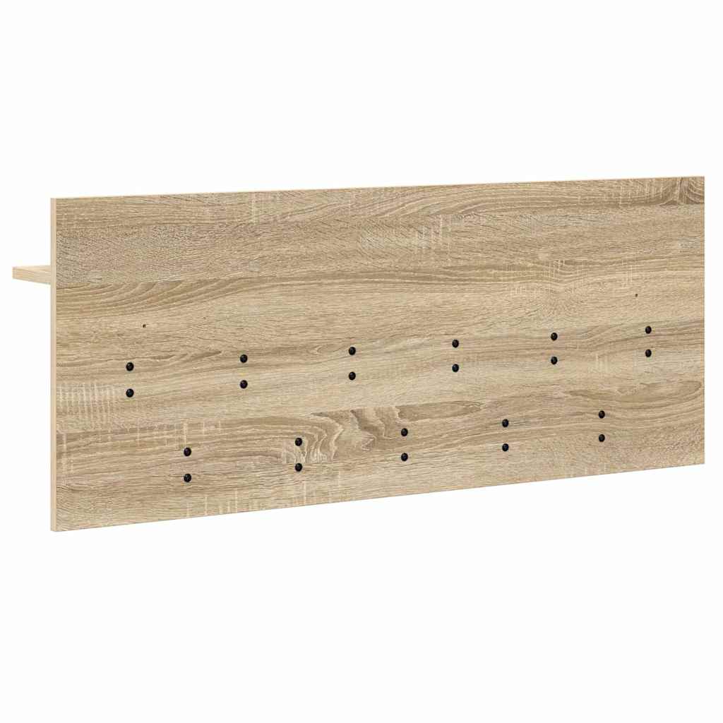 věšák, nástěnný, 1 prkno, háčky, kompozitní dřevo, 40x100x12 cm, dub sonoma, TK20260019