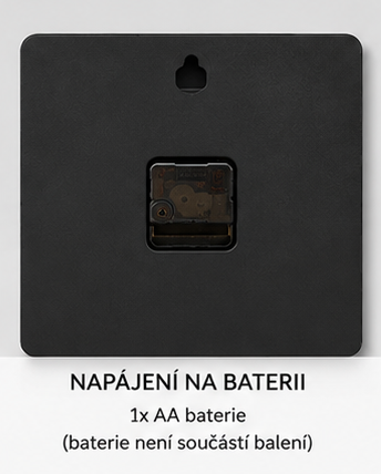 nástěnné hodiny, čtvercové, dřevo, 20x20 cm, vzor láska v dešti, HN20260014