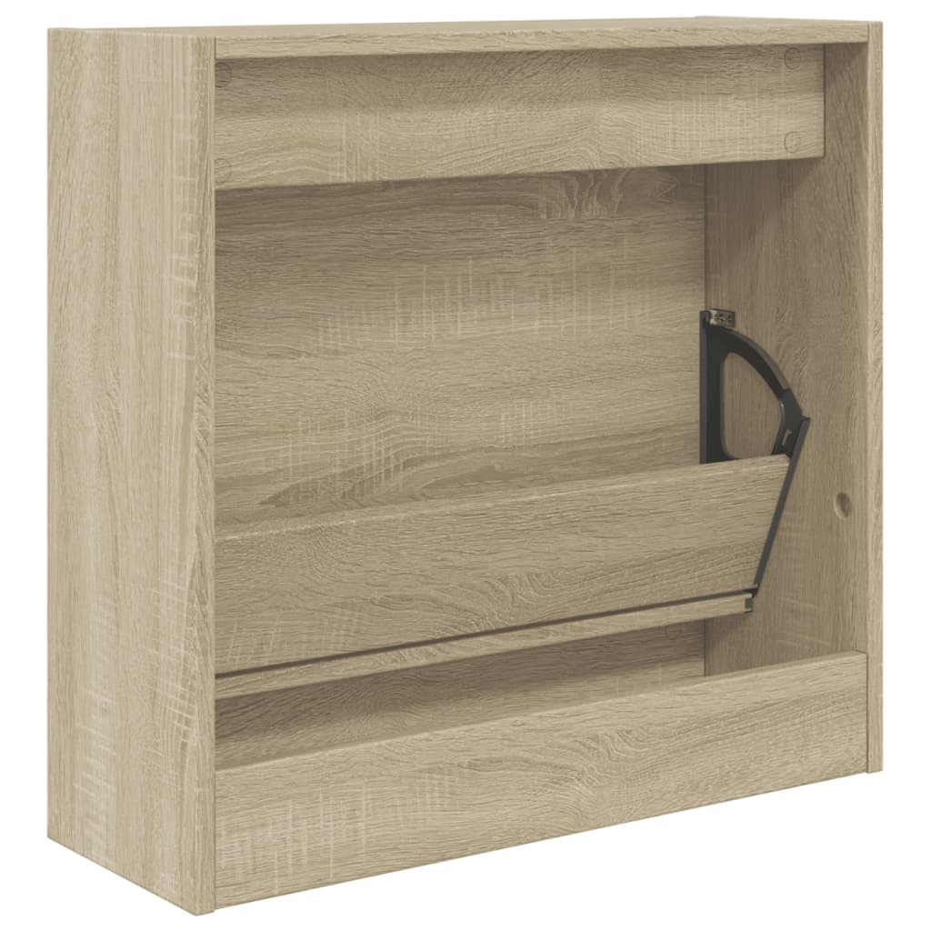 botník, výklopný, kompozitní dřevo, 57x60x21 cm, dub sonoma, BB20260034