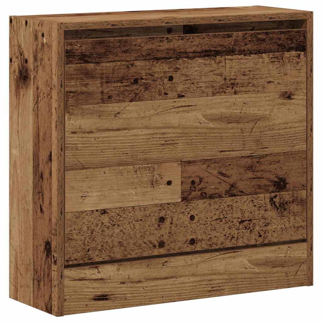 botník, výklopný, kompozitní dřevo, 57x60x21 cm, staré dřevo, BB20260034