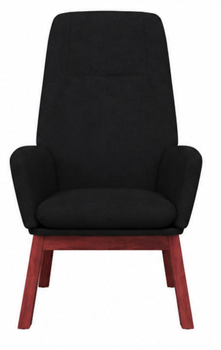 relaxační křeslo, odpočinkové, masivní kaučukovník/kov/textil, 95x76x71 cm, nohy tmavé/černá, KR20260083