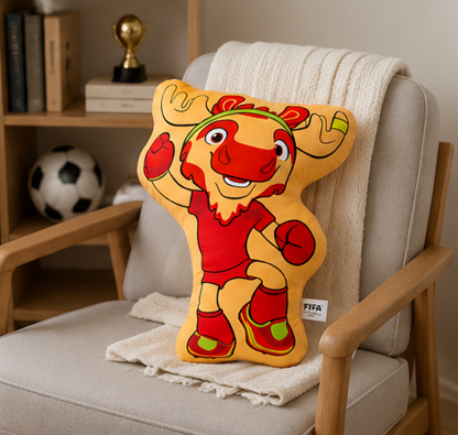 polštář, dekorativní, maskot MS 2026 Maple, 60x40 cm, polyester/látka, tématika MS 2026, PD20260004