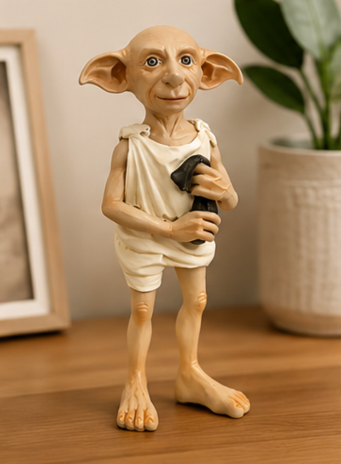 figurka, skřítek DOBBY, výška 16 cm, pryskyřice, originál barvy, SF20260004