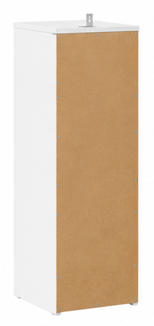 skříňka na boty, botník, 6 polic, dřevo, 92x36x32 cm, bílá, BB20260073