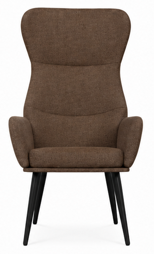 relaxační křeslo, odpočinkové, dřevo/kov/textil, 96x68x79 cm, nohy černé/taupe, KR20260062