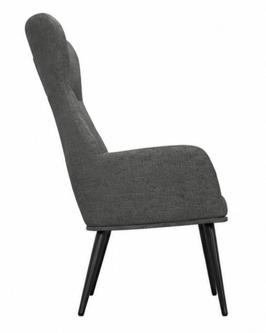 relaxační křeslo, odpočinkové, dřevo/kov/textil, 96x68x79 cm, nohy černé/tmavě šedá, KR20260056