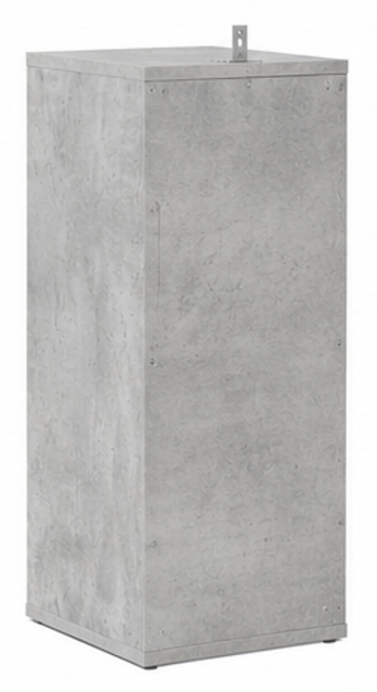 skříňka na boty, botník, 5 polic, dřevo, 72x36x32 cm, beton šedá, BB20260072