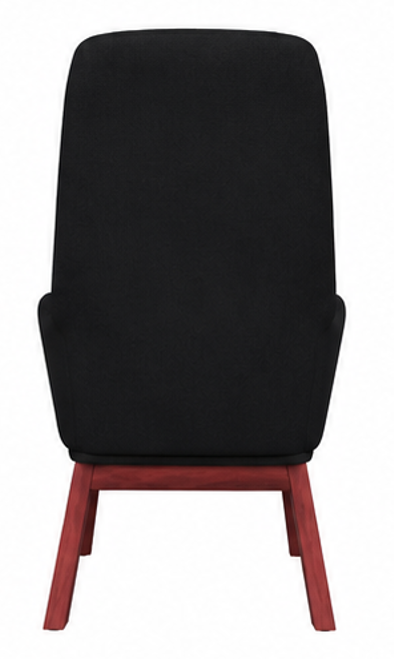 relaxační křeslo, odpočinkové, masivní kaučukovník/kov/textil, 95x76x71 cm, nohy tmavé/černá, KR20260083