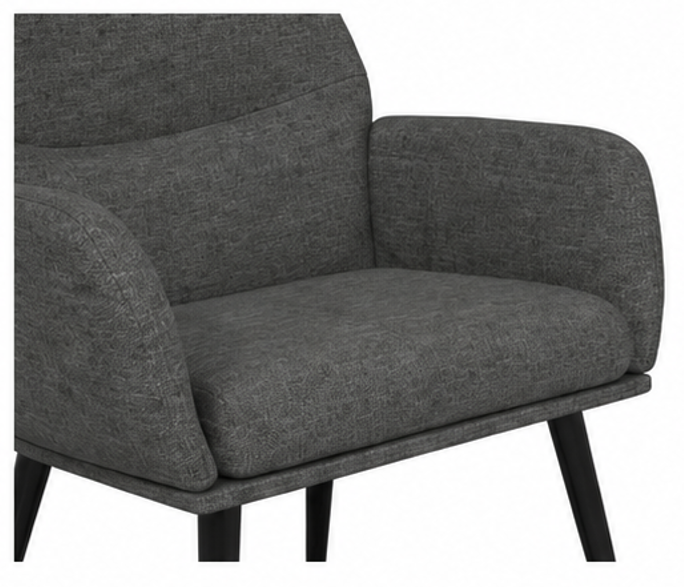 relaxační křeslo, odpočinkové, dřevo/kov/textil, 96x68x79 cm, nohy černé/tmavě šedá, KR20260056