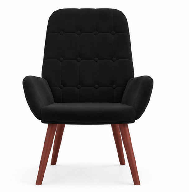 relaxační křeslo, odpočinkové, dřevo/kov/textil, 96x69x78 cm, nohy tmavé/černá, KR20260051