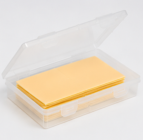dóza na sýry, s víkem, plast, 3x19x11 cm, průhledná, DP20260022