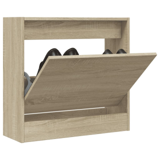 botník, výklopný, kompozitní dřevo, 57x60x21 cm, dub sonoma, BB20260034