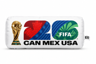 polštář, dekorativní, tvar obdélník, motiv WORLD CUP 2026, 24x55x10 cm, polyester/akryl/látka, tématika MS 2026, PD20260003