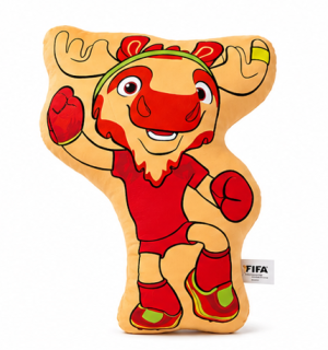 polštář, dekorativní, maskot MS 2026 Maple, 60x40 cm, polyester/látka, tématika MS 2026, PD20260004