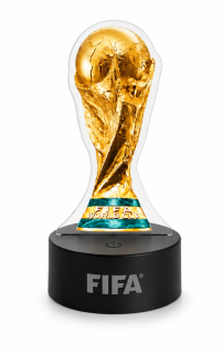 stolní LED světlo, dekorativní, noční, trofej FIFA MS 2026, 19x10x8 cm, plast, více barev, LS20260010